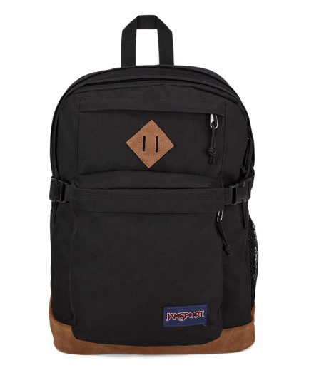 JanSport Suede Campus Backpack in Black