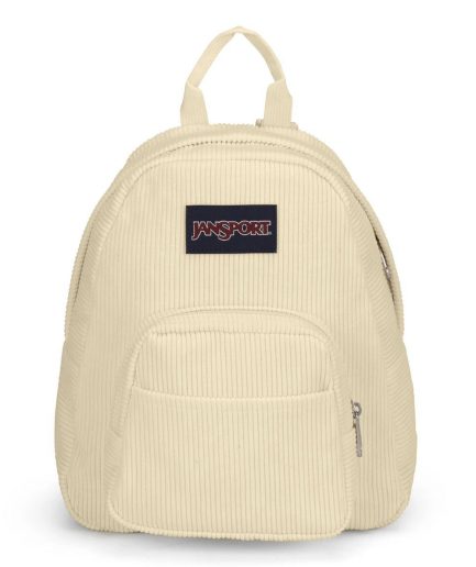 JanSport Half Pint Mini Backpack in Coconut Corduroy