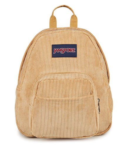 JanSport Half Pint Mini Backpack in Curry Corduroy
