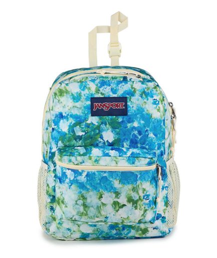 JanSport Central Adaptive Backpack in Mia Brown White Flowers
