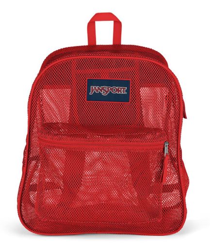 JanSport Mesh Pack Backpack in Red Tape