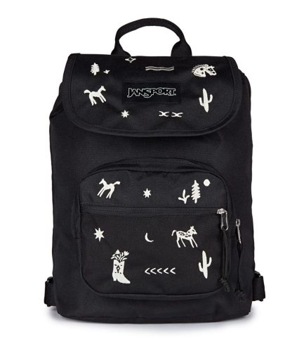 JanSport Highlands Mini Pack Backpack in Black White