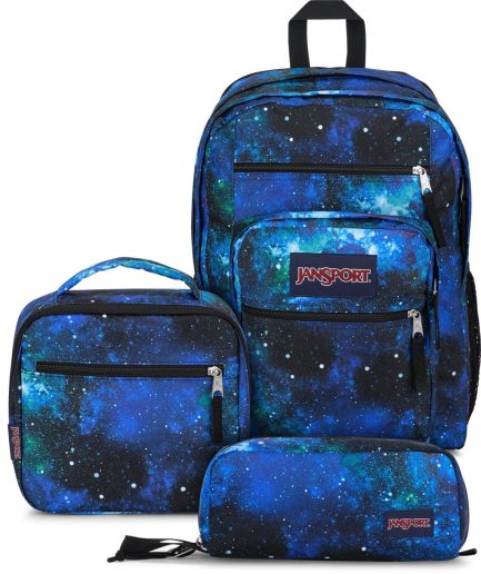 JanSport Big Student Bundle Backpack in Cyberspace Glxy