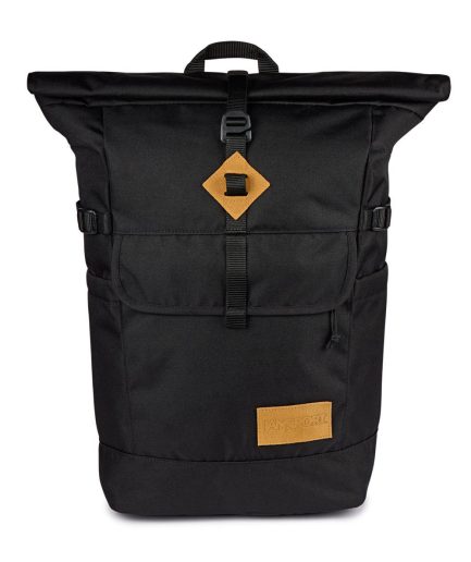 JanSport Hatchet Rolltop Backpack in Black