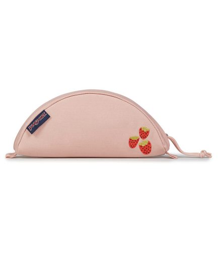 JanSport Luna Large Pouches in Strawberry Embroidery