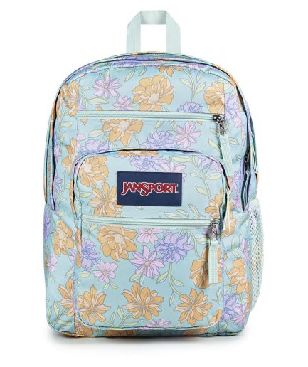 JanSport Big Student Backpack in Faded Floral Fresh Mint