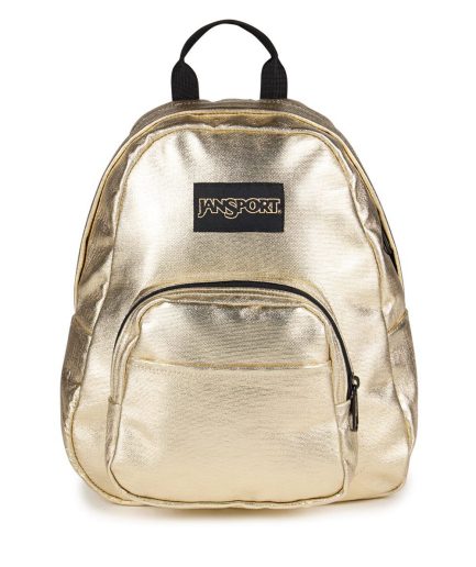 JanSport Half Pint Mini Backpack in Surreal Shine Gold