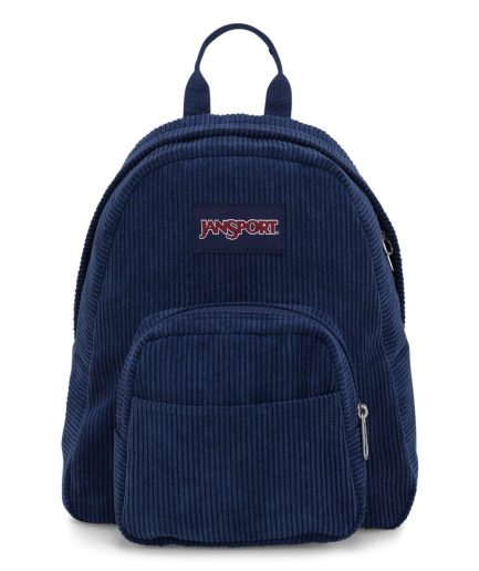 JanSport Half Pint Mini Backpack in Navy Corduroy